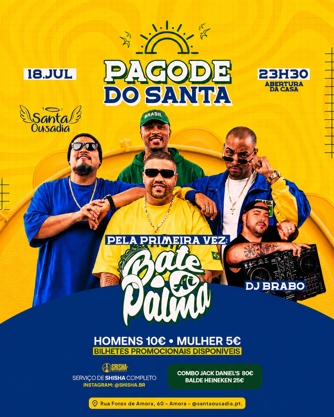 Pagode Do Santa - Bate Palma Aí E Dj Brabo