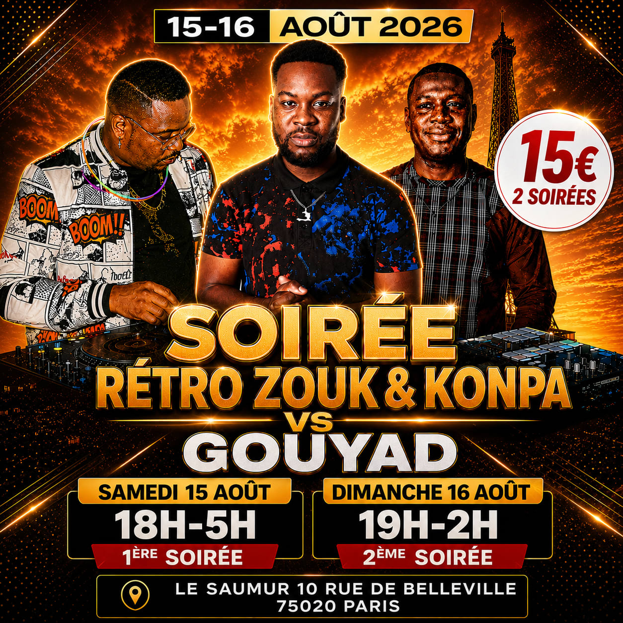 Soirée Zouk Rétro & Konpa