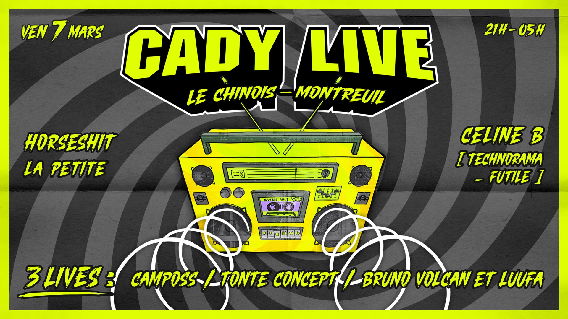Cady Live : Montreuil Invite Marseille !