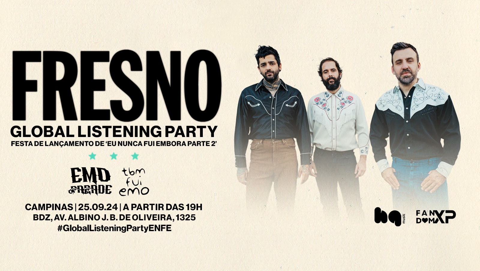 Emo Parade + Tbm Fui Emo: Enfe Listening Party @ Campinas
