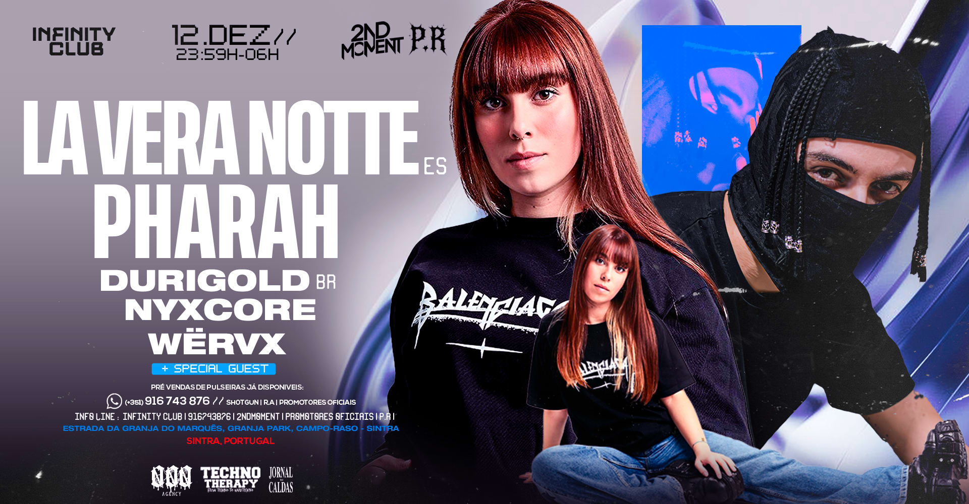 La Vera Notte + Special Guest's At Infinity Club - Sintra