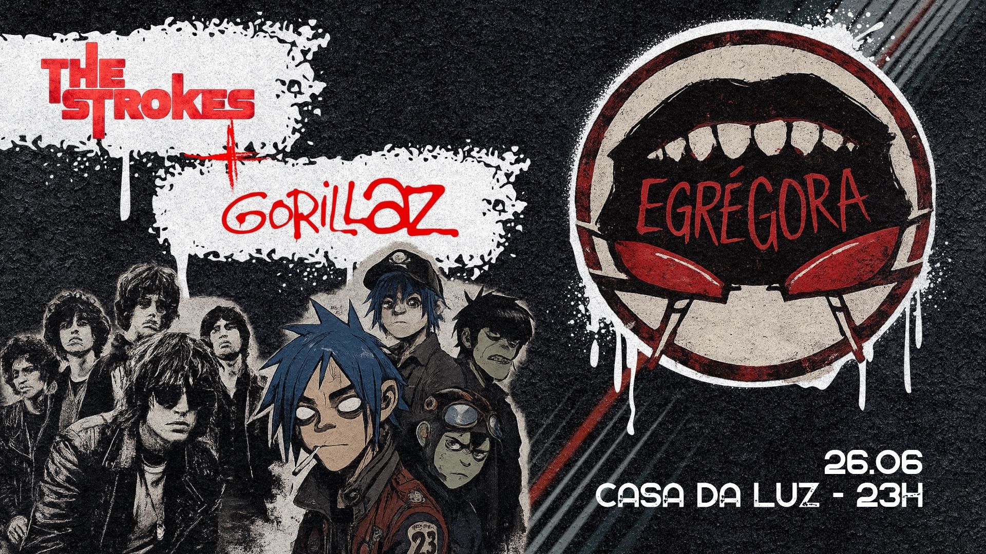 Egrégora Especial: The Strokes + Gorillaz