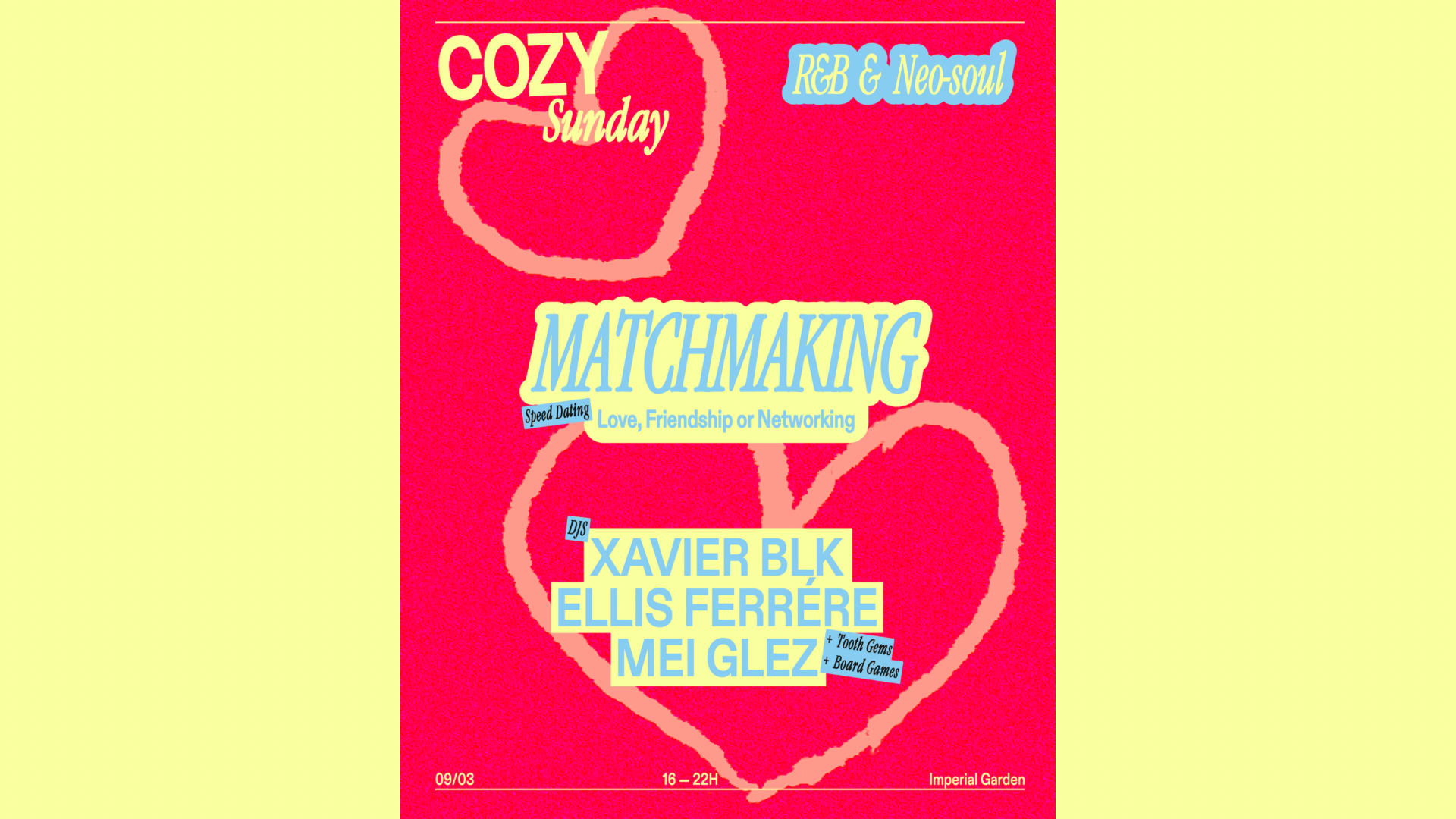 Cozy Sunday: Matchmaking + R&B And Neo-Soul