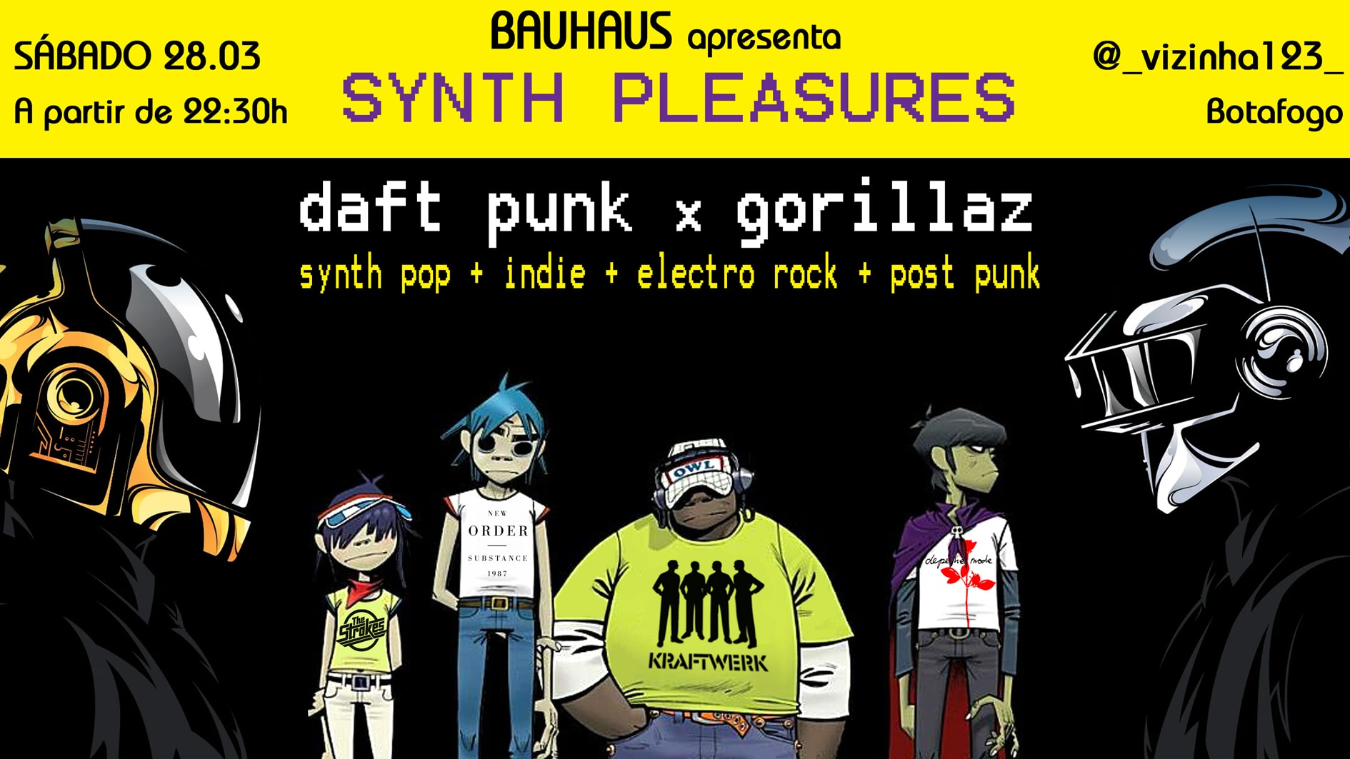 Daft Punk X Gorillaz - Synth Pleasures Em Botafogo