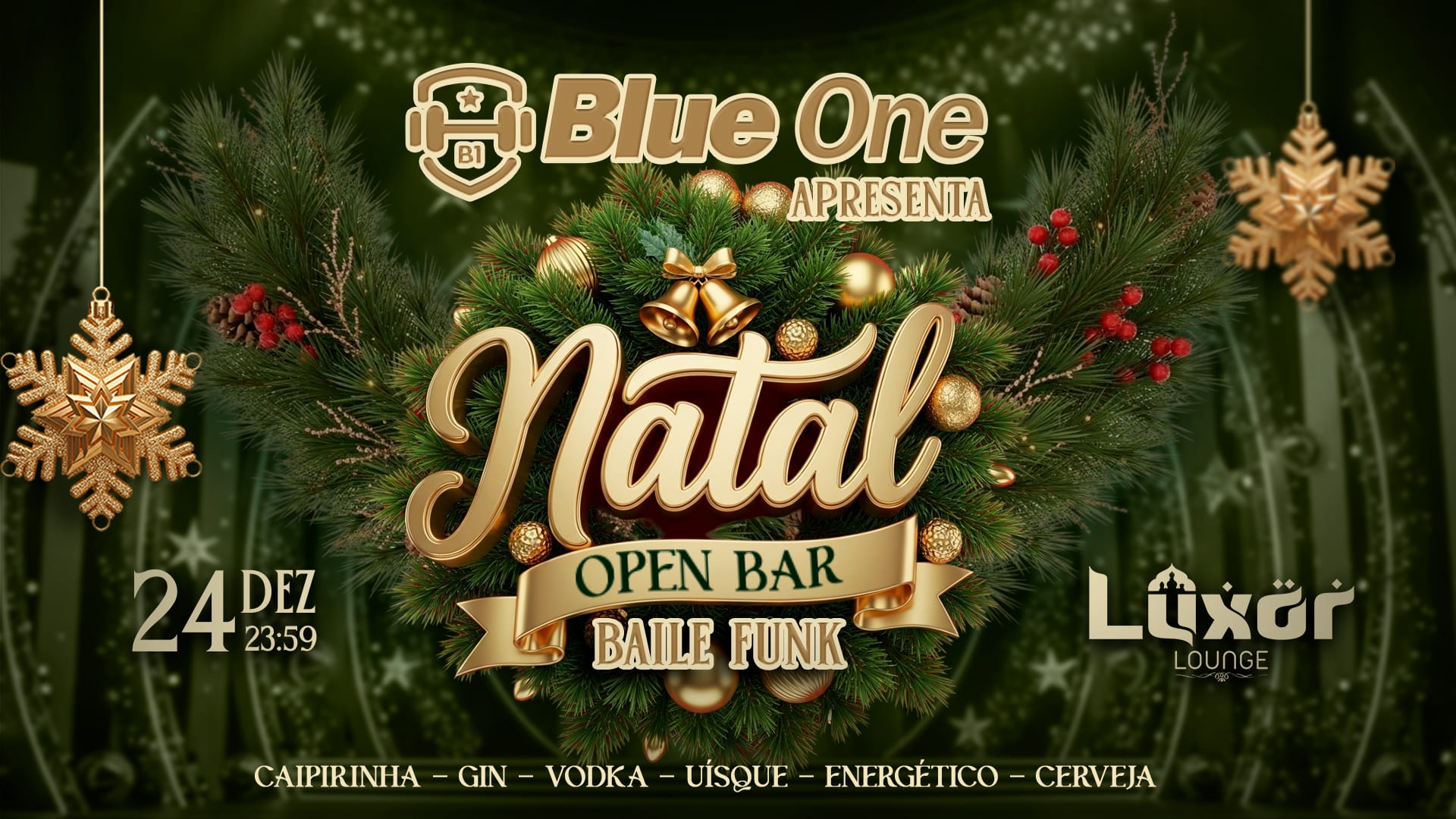 Blue One Apresenta Natal Open Bar