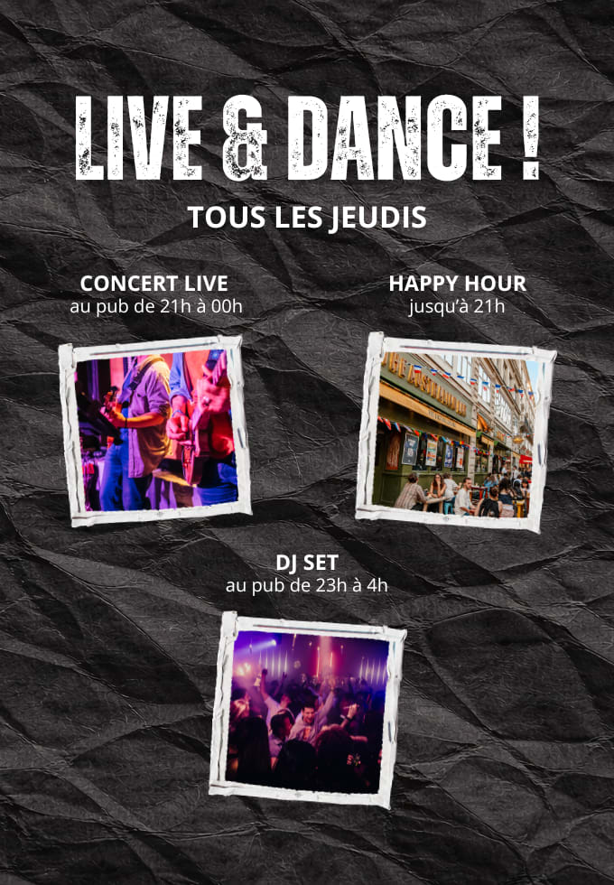 Thursday Live & Dance ! 03/09