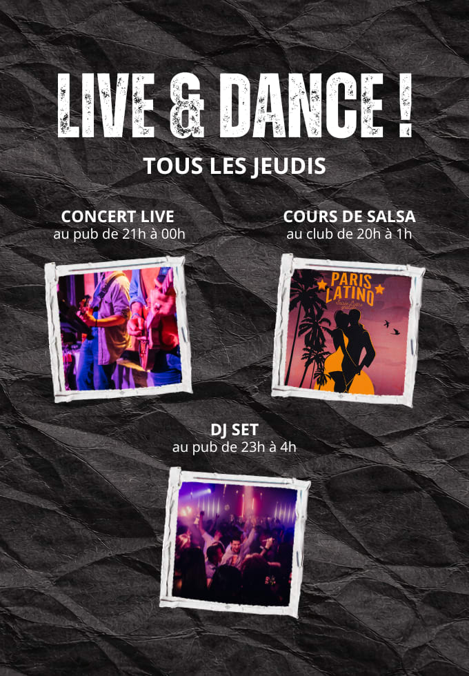 Thursday Live & Dance ! 30/07