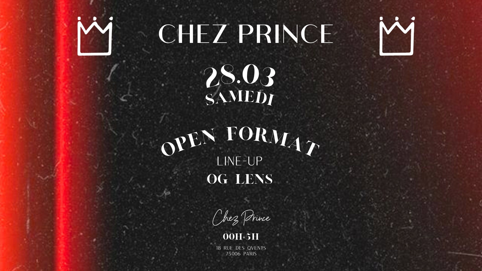 Samedi Chez Prince St Germain - Paris 6