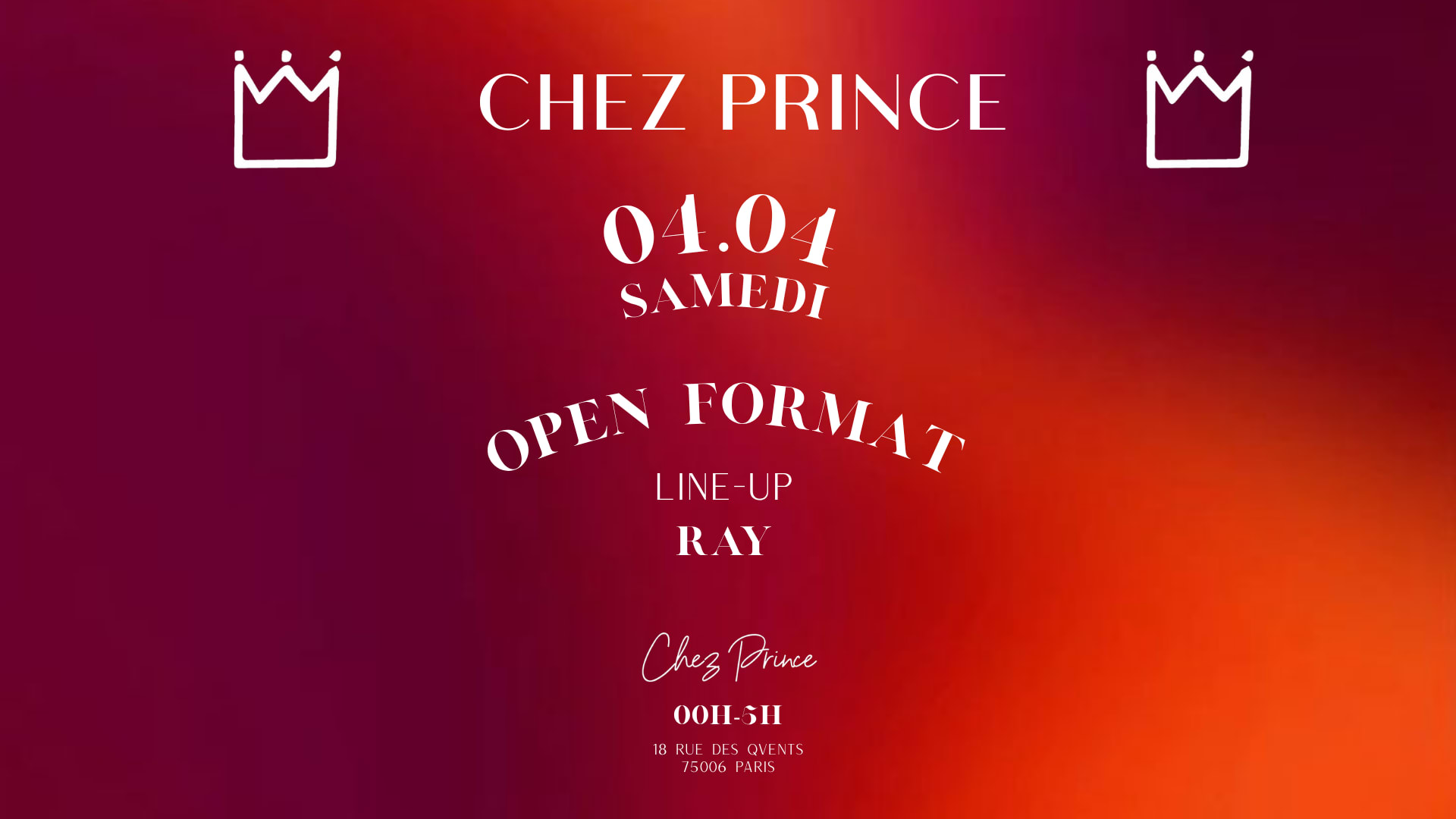 Samedi Dj Set Chez Prince St Germain - Paris 6