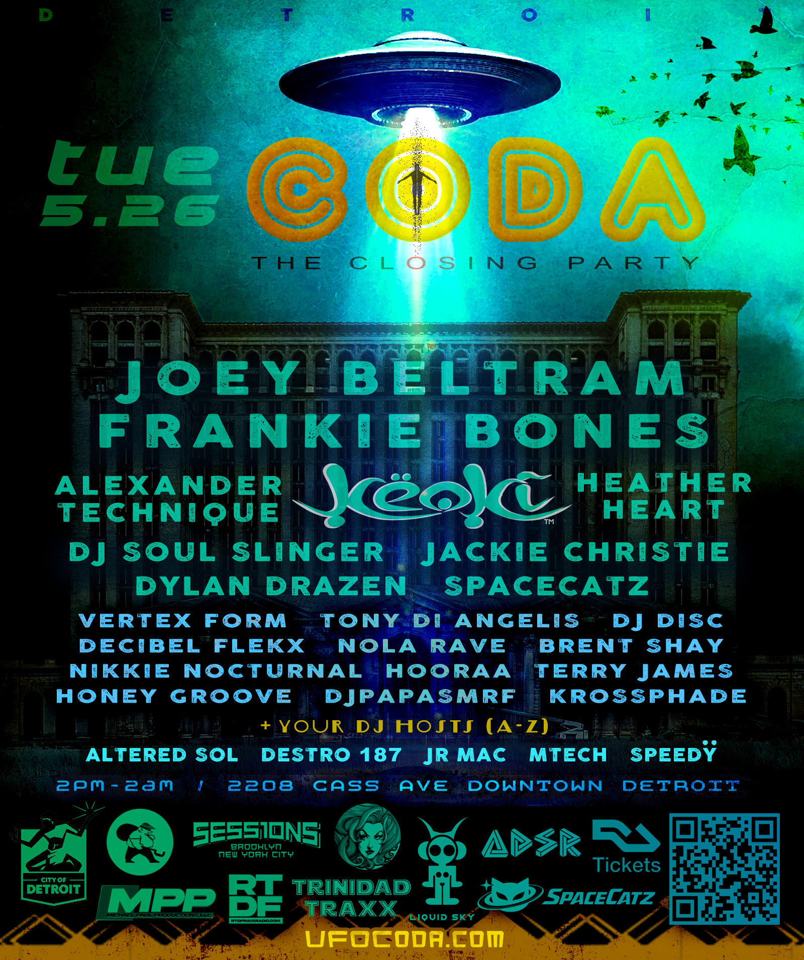 Coda: The Closing Party - W/ Joey Beltram, Frankie Bones ..
