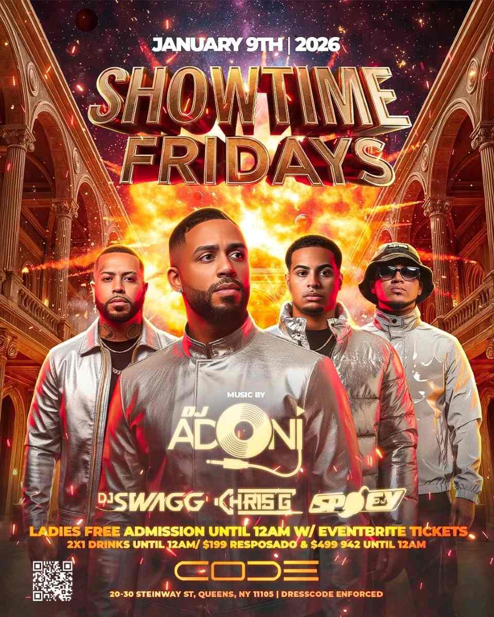 Code Astoria Fridays – Dj Adoni Live At Showtime Fridays