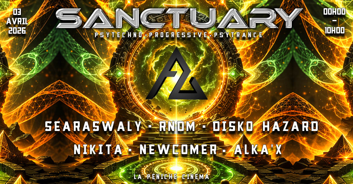 Sanctuary - Psytrance & Techno Night - Péniche Cinéma