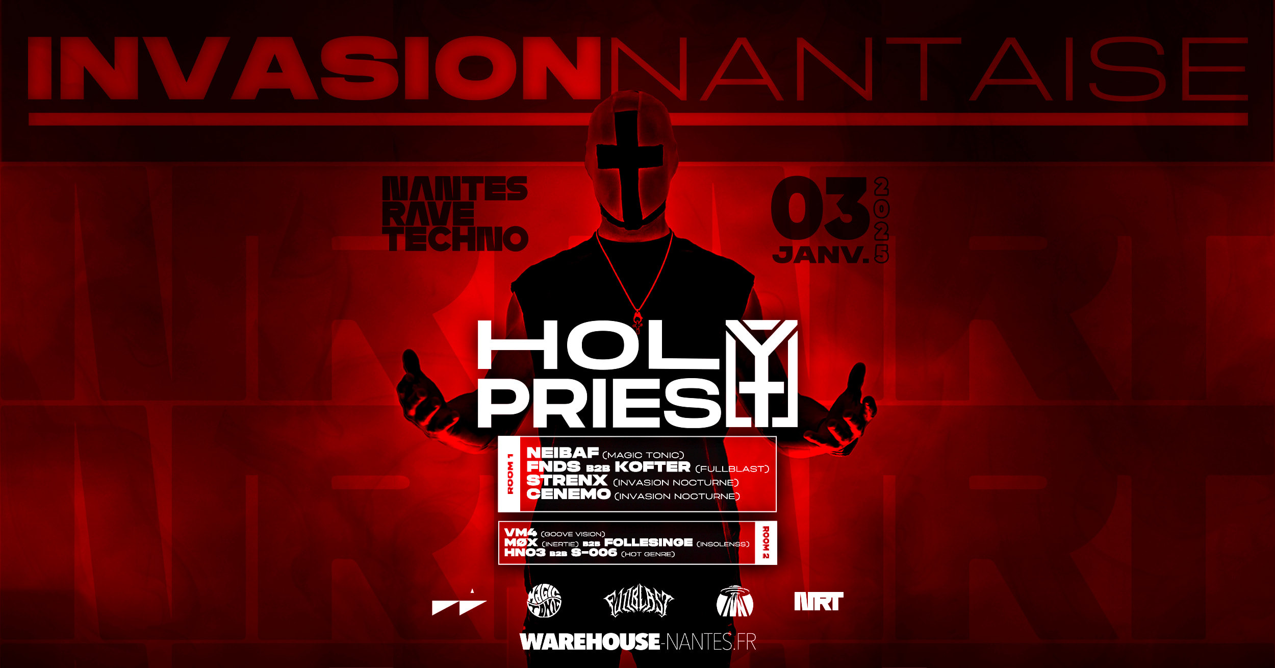 Invasion Nantaise W/ Holy Priest & More - Warehouse Nantes