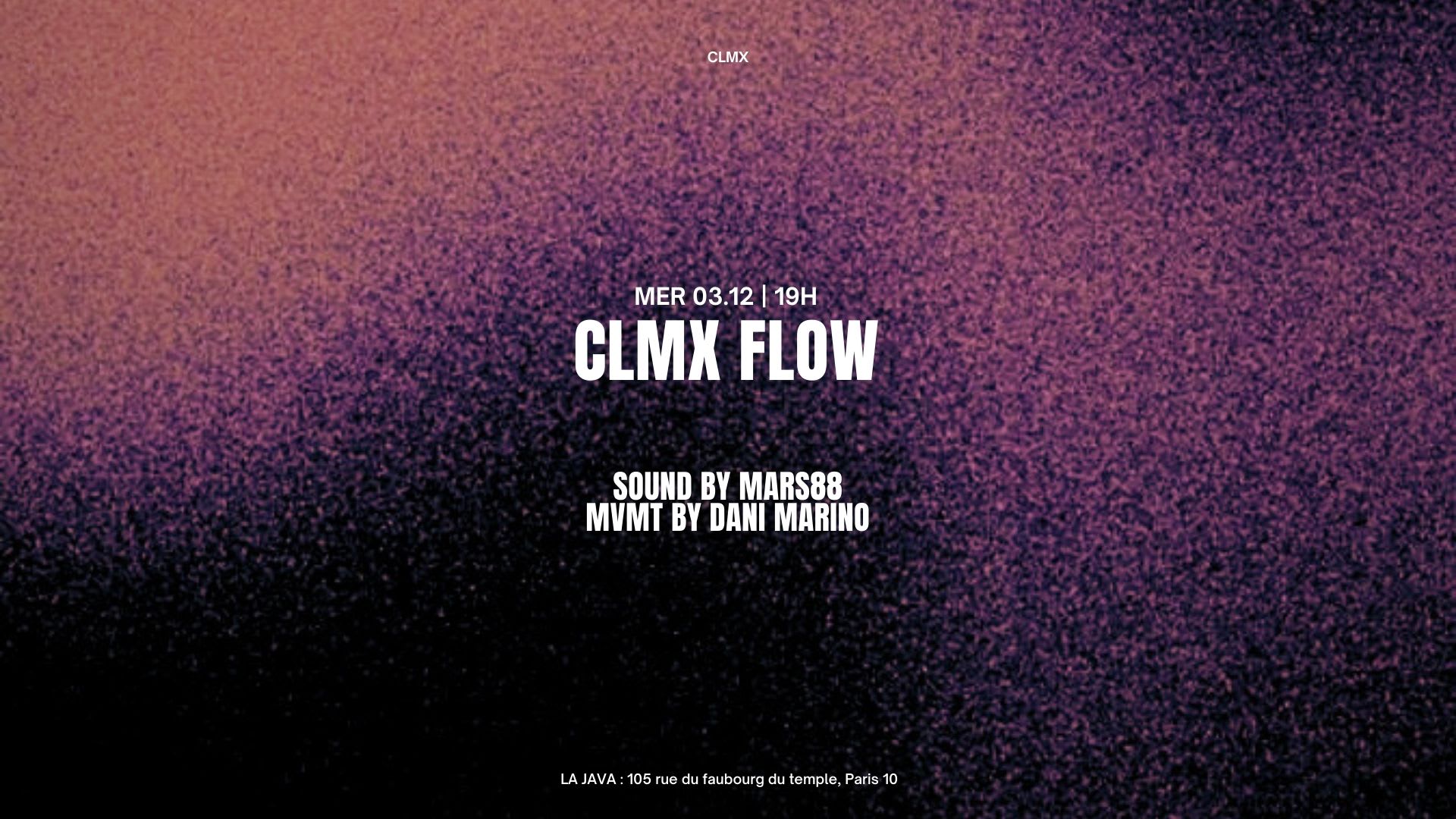 Clmx Flow