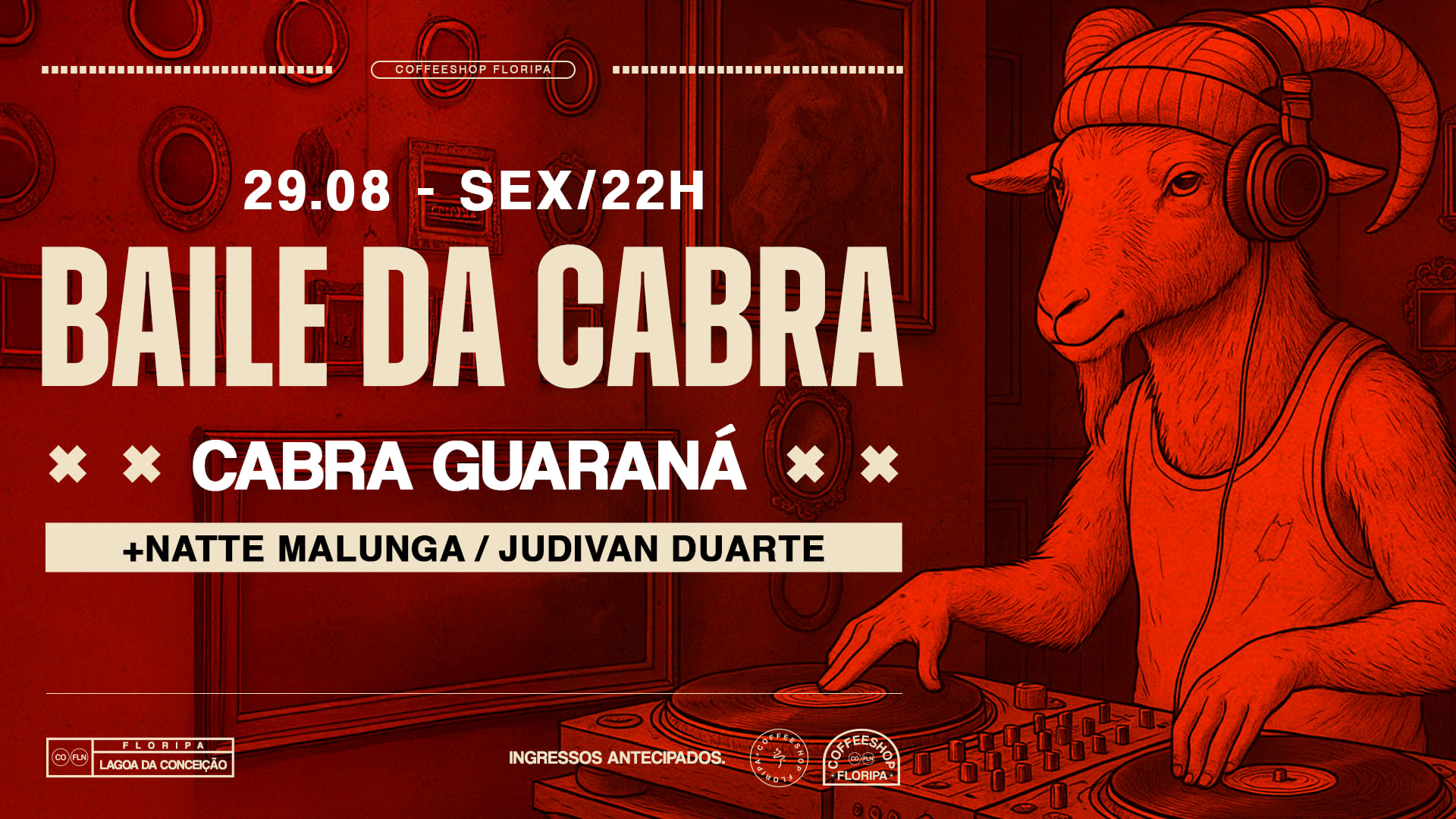 Baile Da Cabra Floripa - 29/08 - Na Coffeeshop