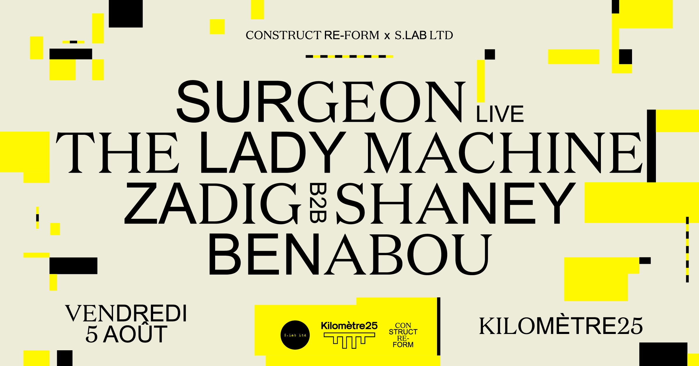 Construct Re-Form & S.Lab Ltd : Surgeon Live, The Lady Machine & More