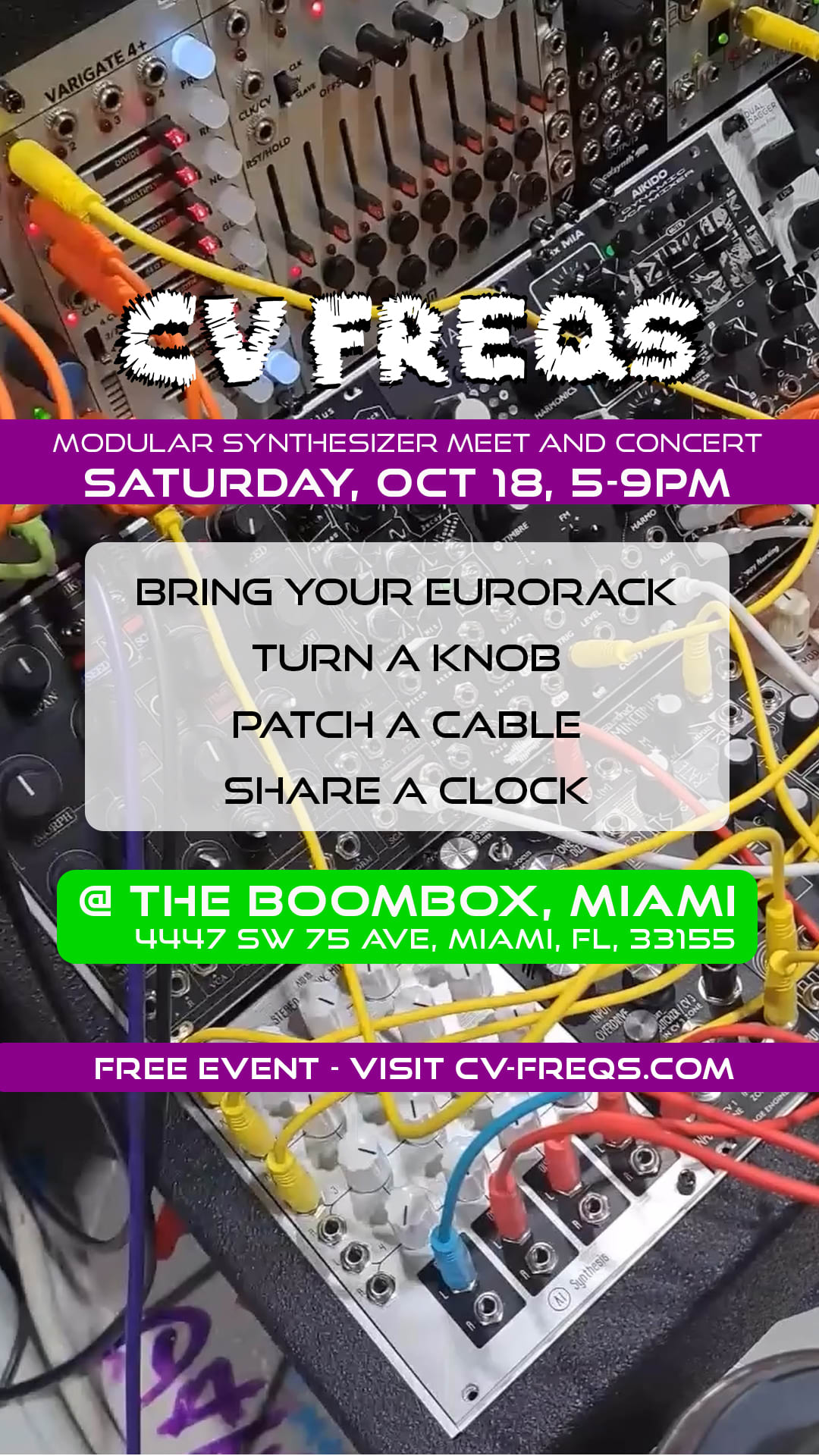 CV Freqs Synthetizer Meet And Concert