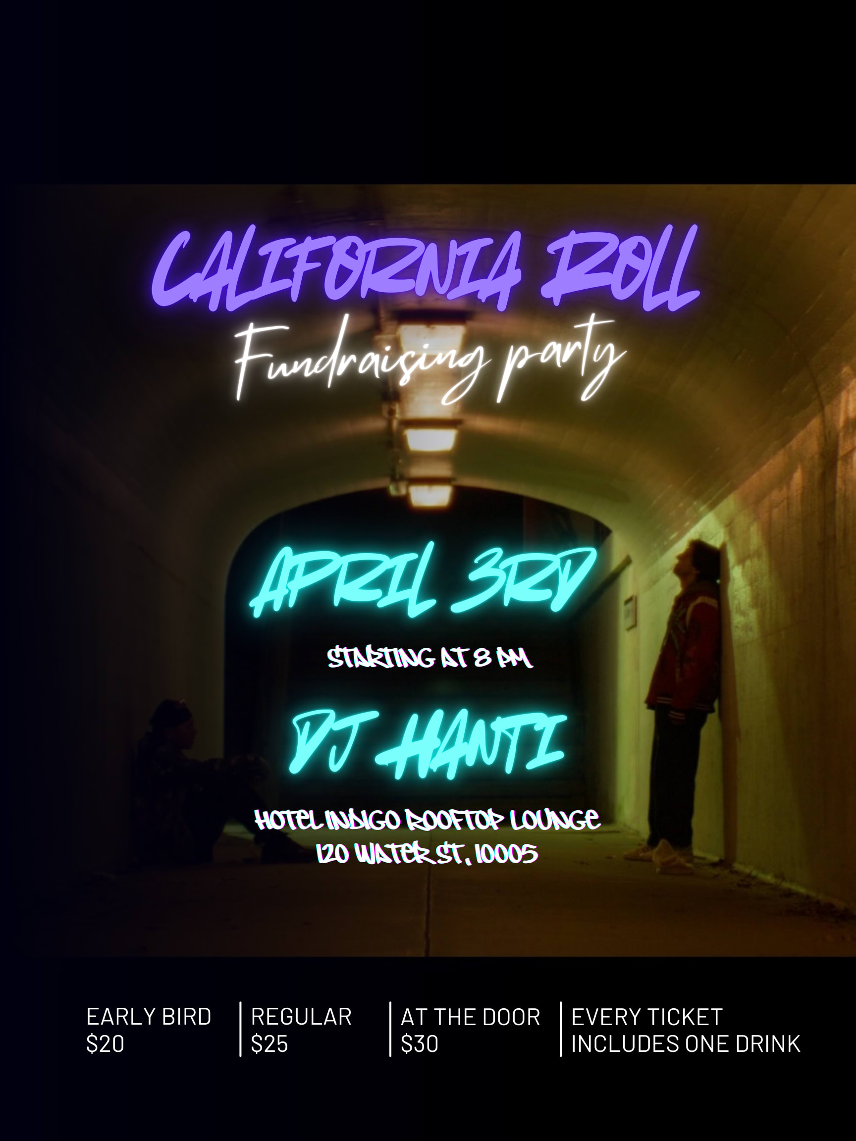 California Roll Fundraising Party