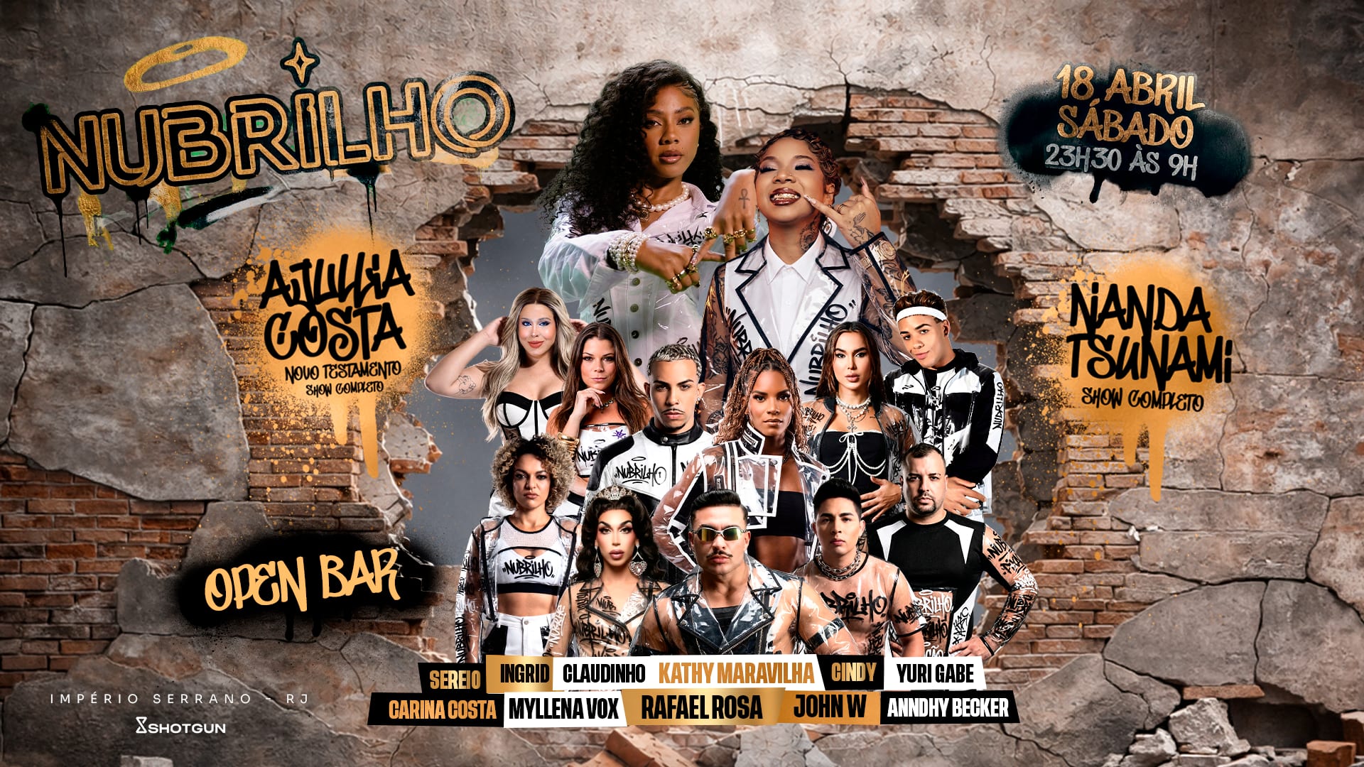 Nubrilho - Ajulliacosta E Nandatsunami | Mega Open Bar