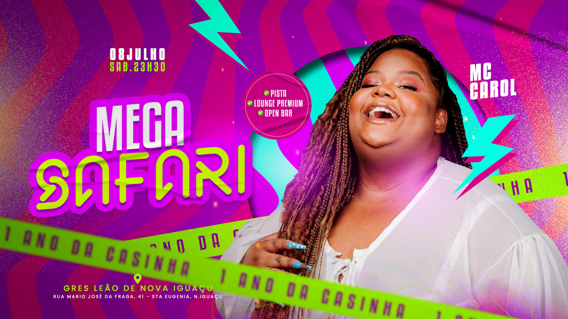 Mega Safari - 1 Ano :: MC Carol
