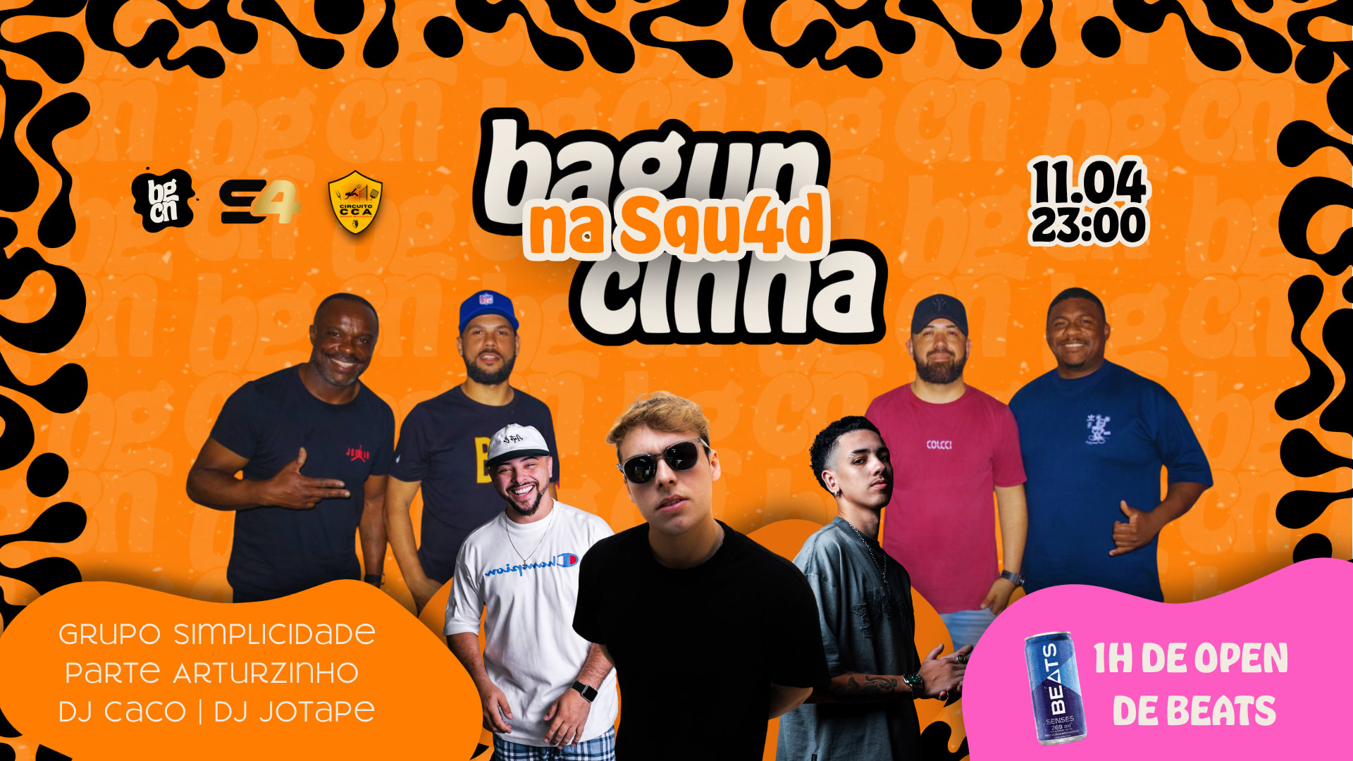 Baguncinha Squ4d/Cca Abril - Dj Caco+Simplicidade+Dj Jotape