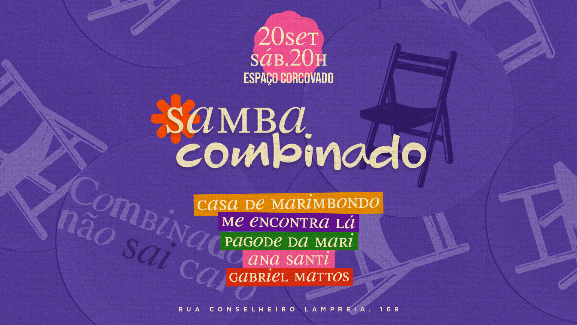Samba Combinado • 20/09 • Marimbondo, Mel, Mari E Djs