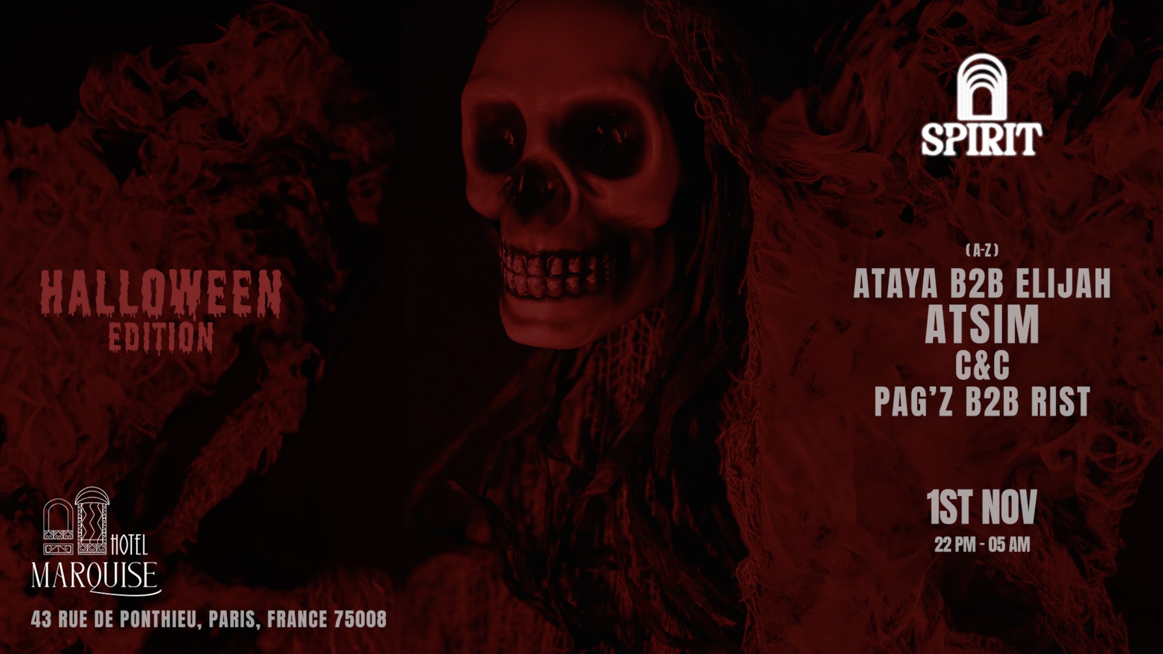 Spirit : Spécial Halloween Edition At @Hotelmarquise