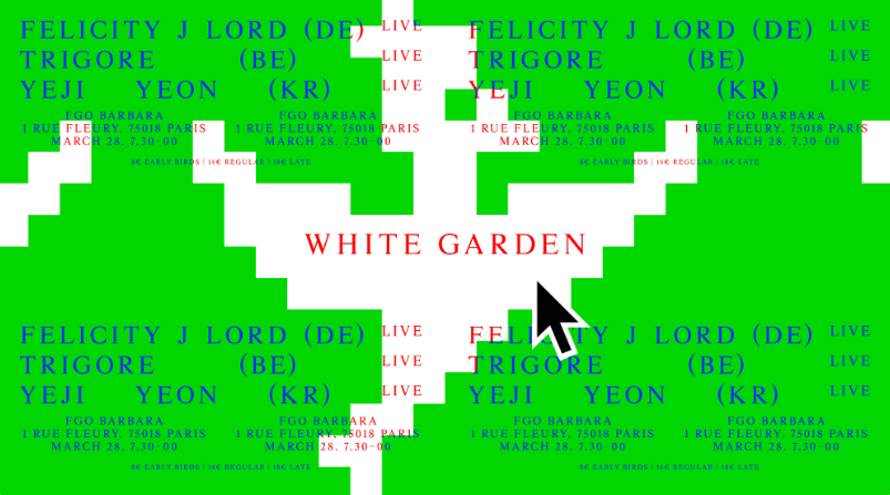 White Garden : Felicity J Lord, Yeji Yeon, Trigore