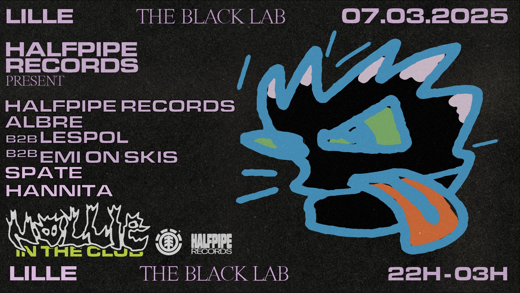 Halfpipe Records - Nollie In The Club - Lille, The Black Lab