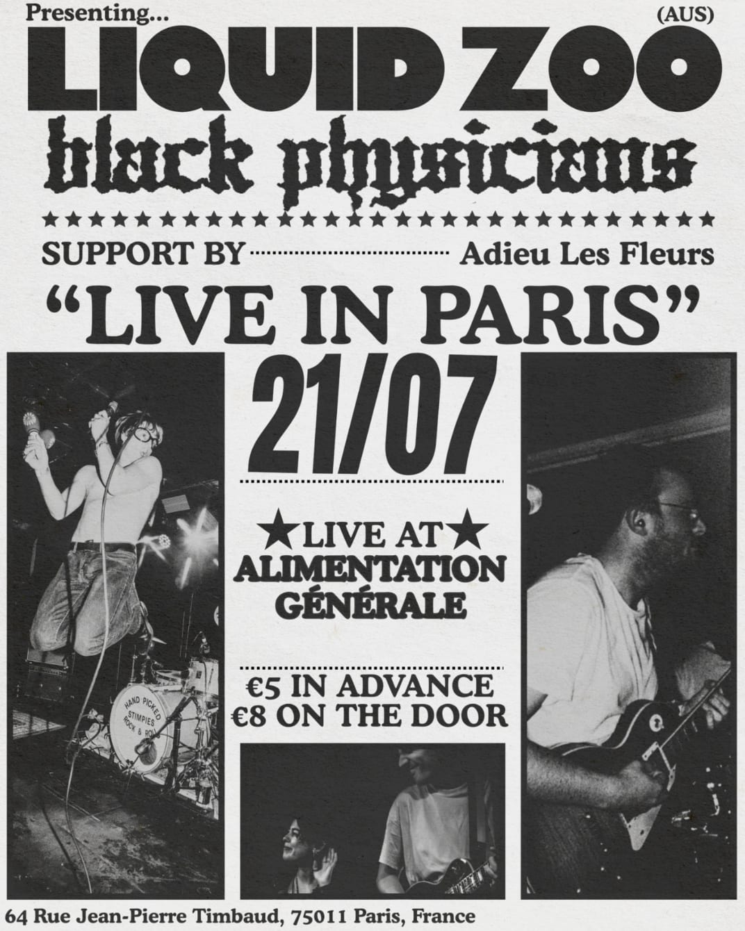 Liquid Zoo, Black Physicians, Adieu Les Fleurs