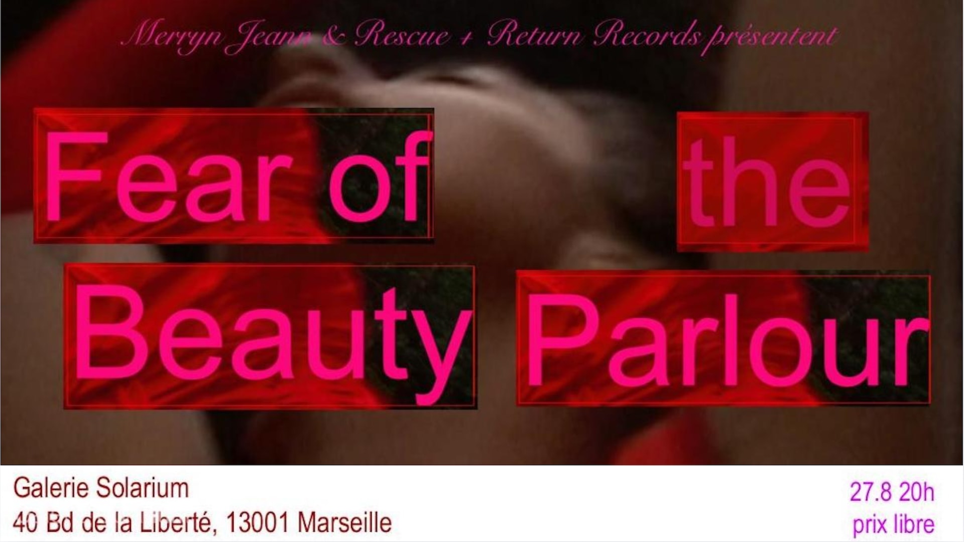 Avant-Première & Live - Fear Of The Beauty Parlour