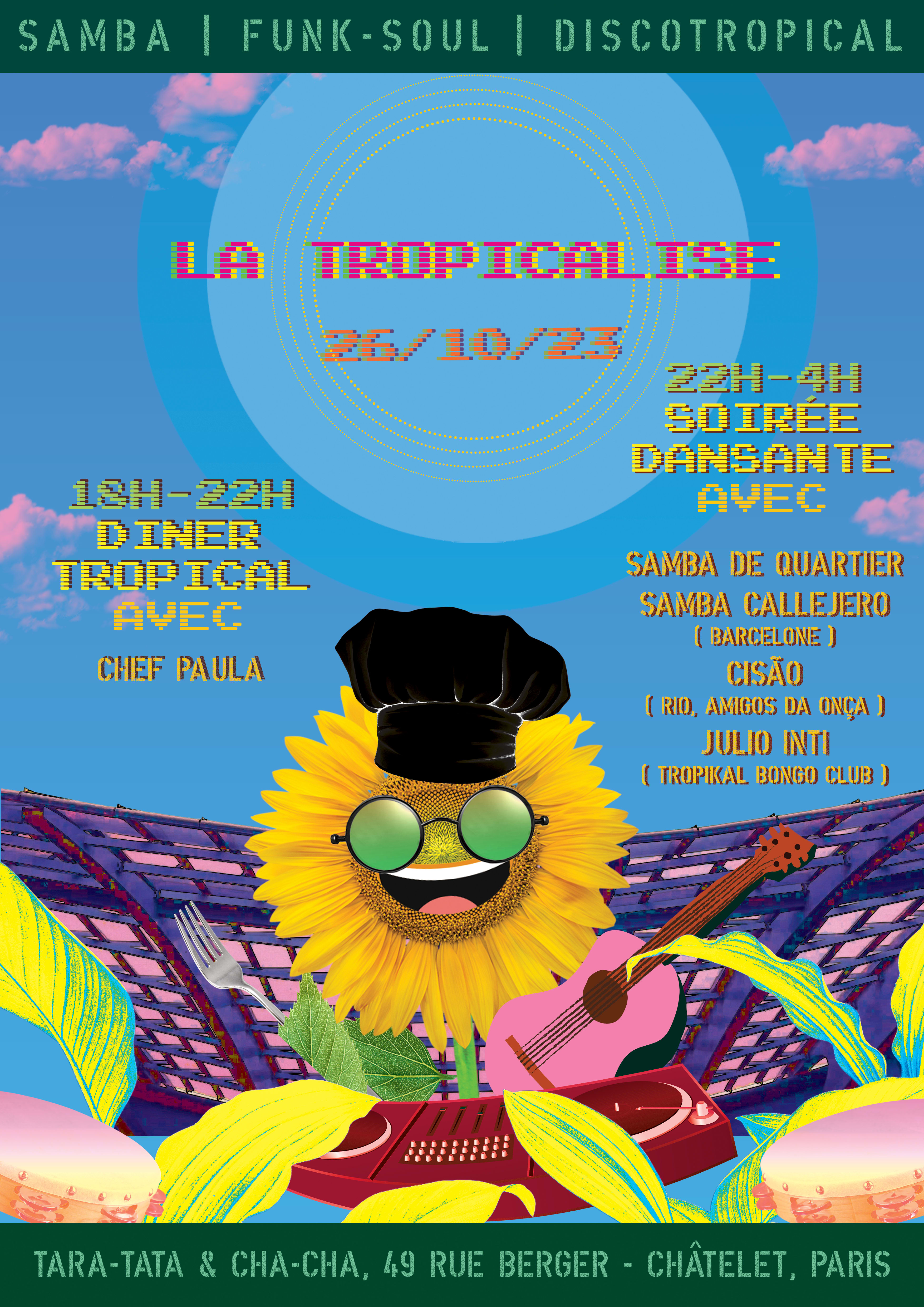 La Tropicalise // 26-Oct À Châtelet (Cha-Cha Club)
