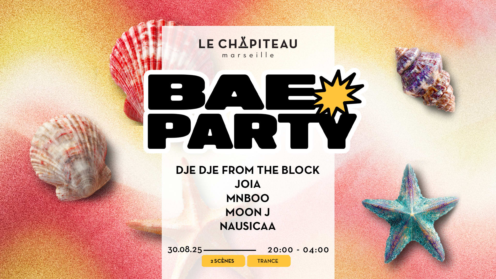 Bae Party Invite Trance Travail