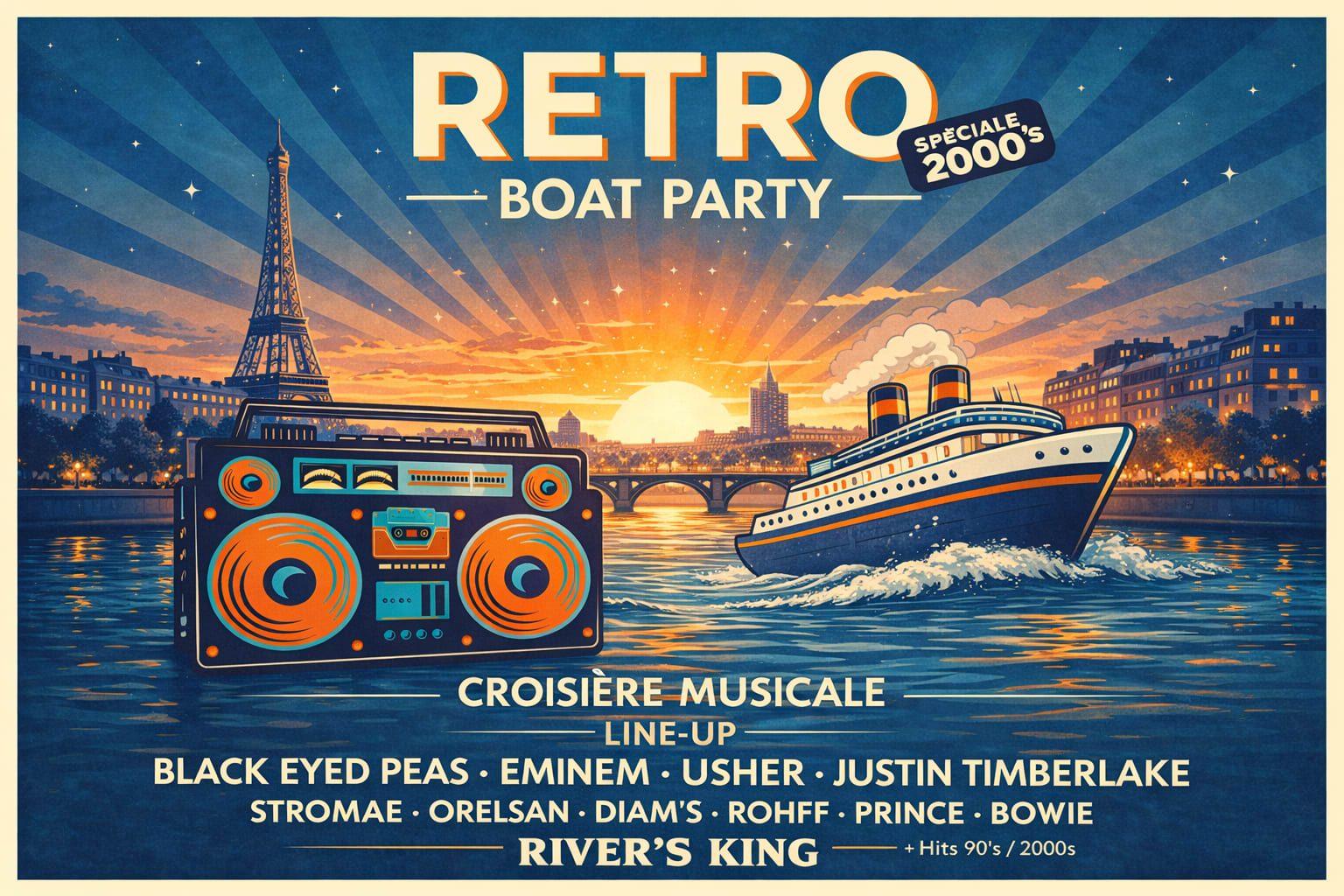 Retro Boat Party  - Speciale Année 2000