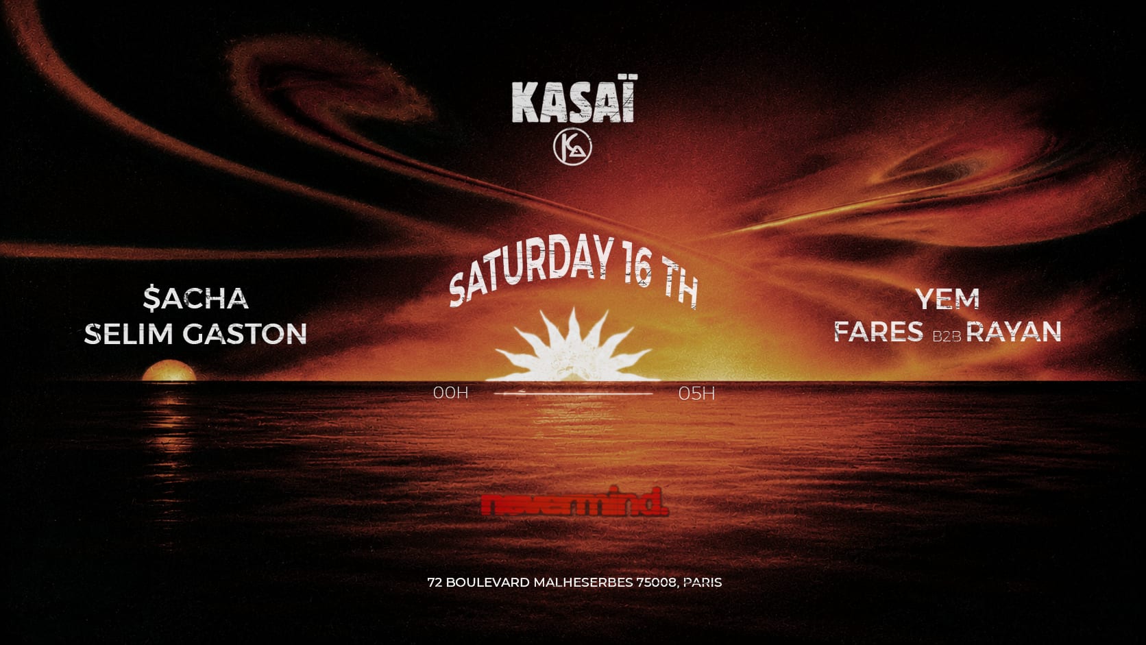 Kasaï X Nevermind : Opening In A New Club