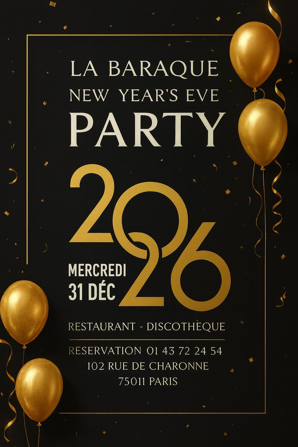 Réveillon Prestige 2026