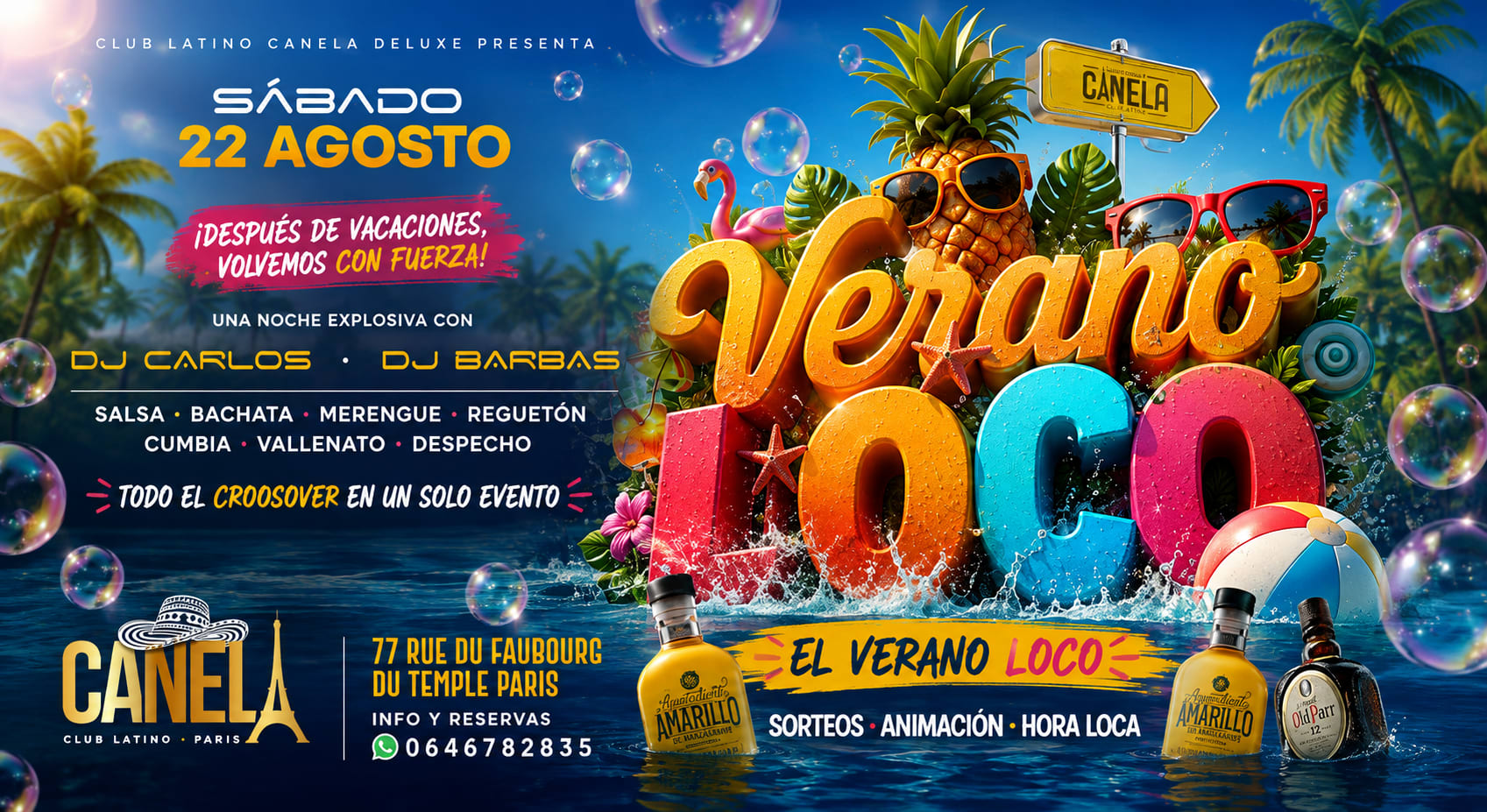 Verano Loco Salsa Bachata Merengue Reggaeton