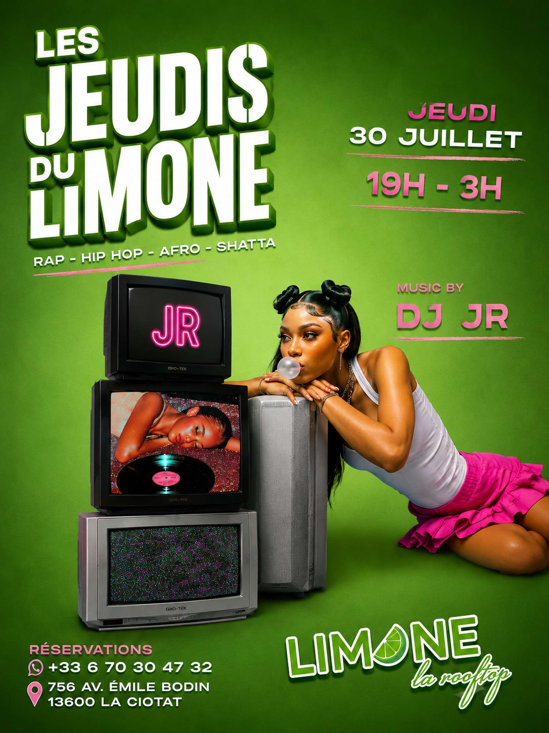 Les Jeudis Du Limone Rooftop X Rap Hip Pop Afro X 30 Juillet