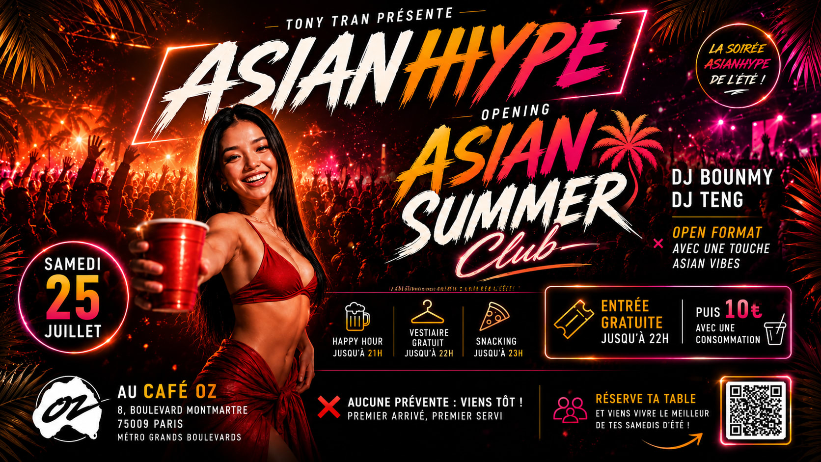 Asian Summer Club X Café Oz Grand Boulevard