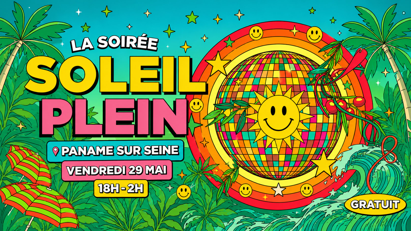 Soleil Plein Invite : Rodjay, So Riderz & Folken
