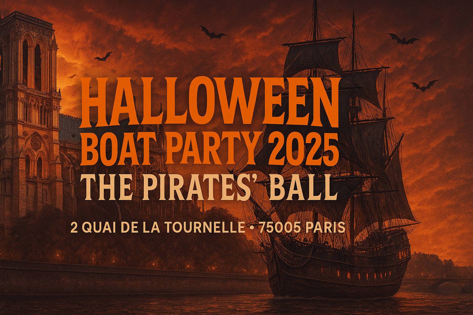 Halloween Boat Party 2025 - The Pirates' Ball