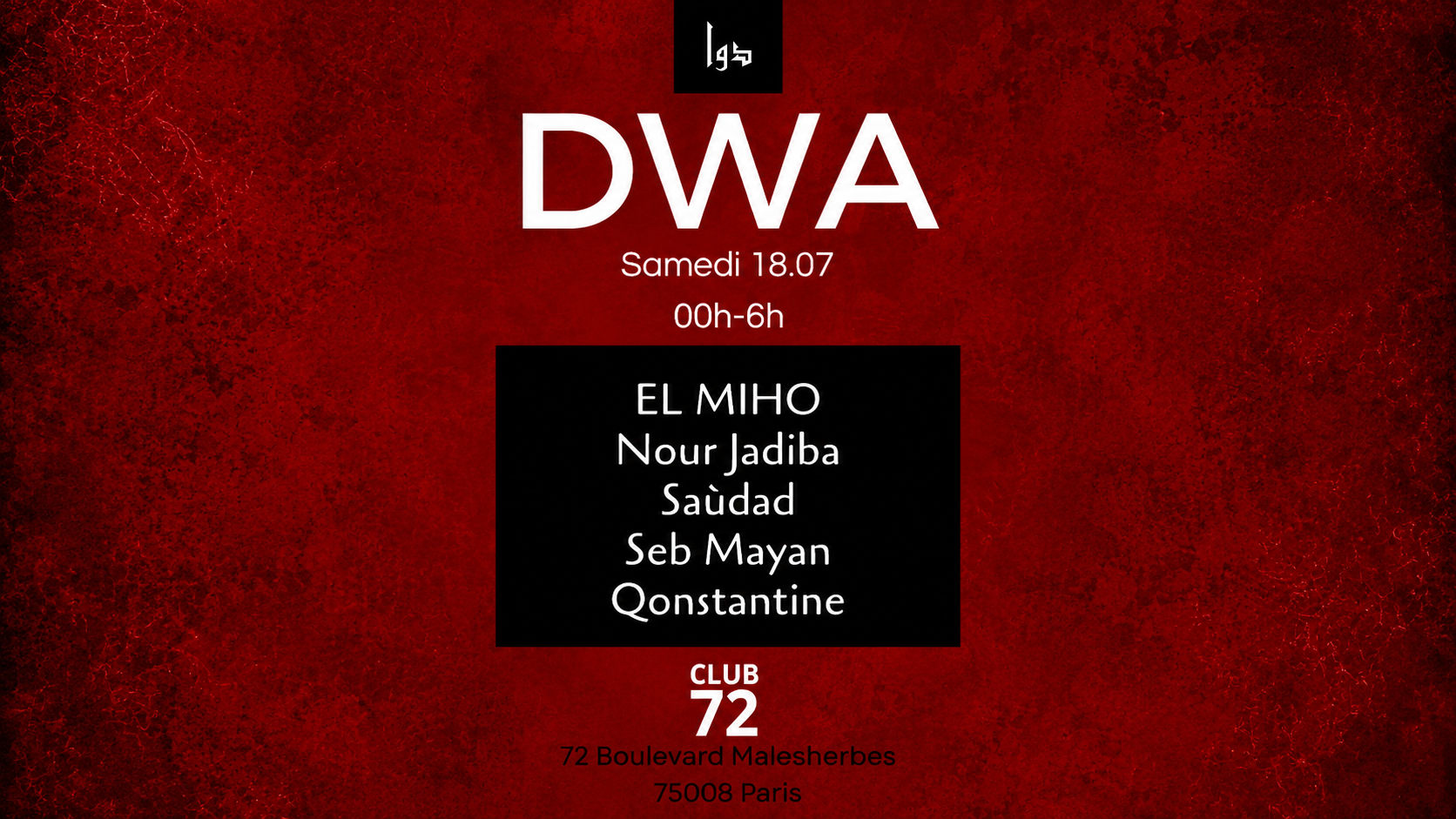 Dwa @Club72_Paris8