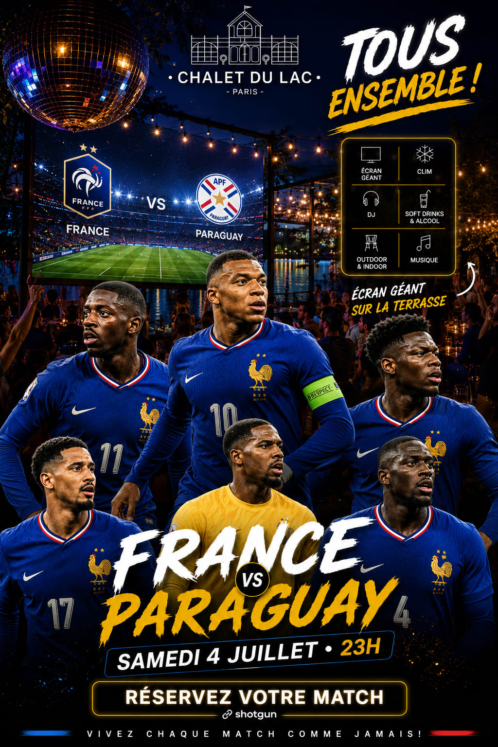 Fan Zone Cdm France Paraguay - Chalet Du Lac