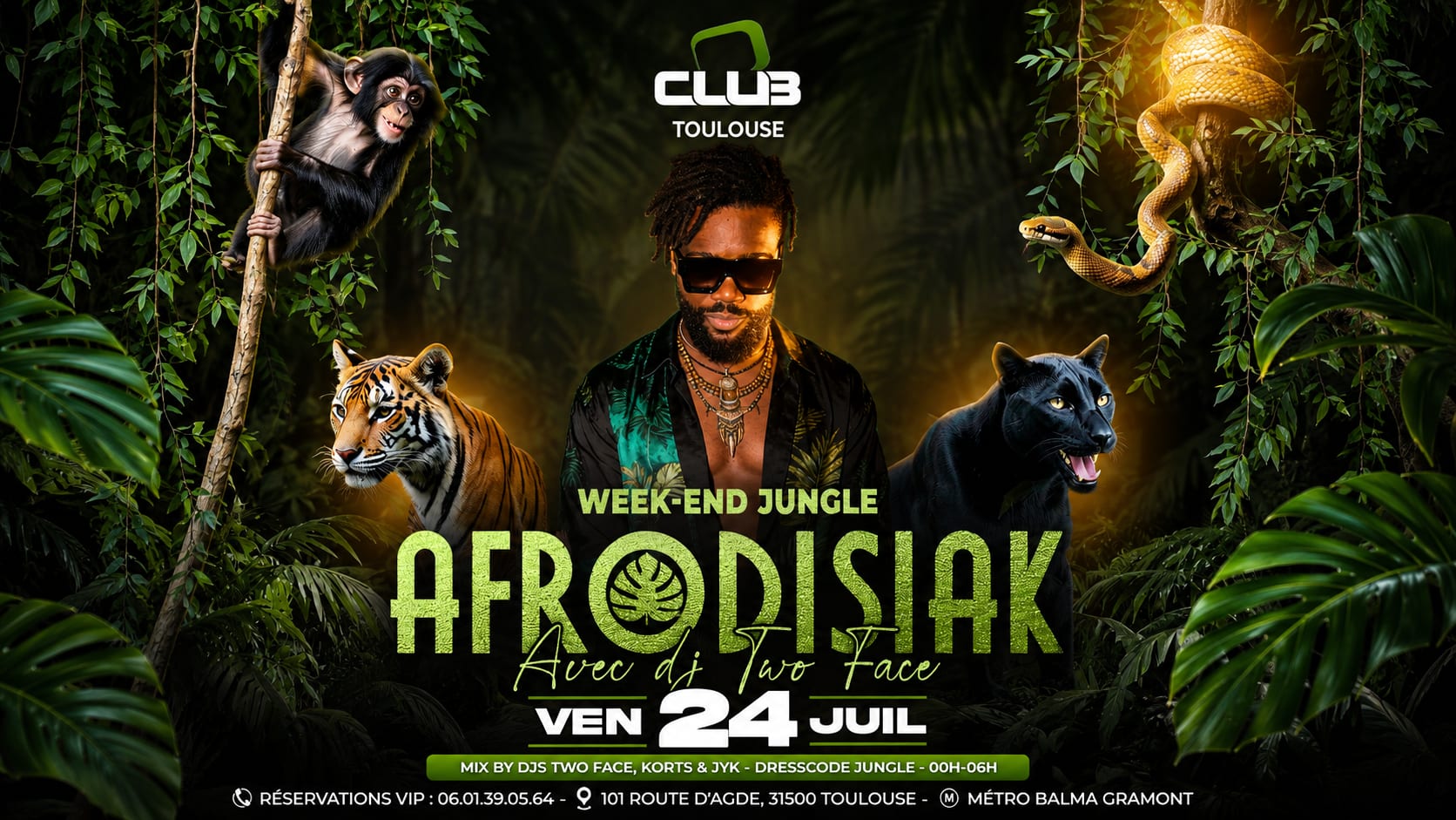 Afrodisiak - Jungle - O'club Toulouse