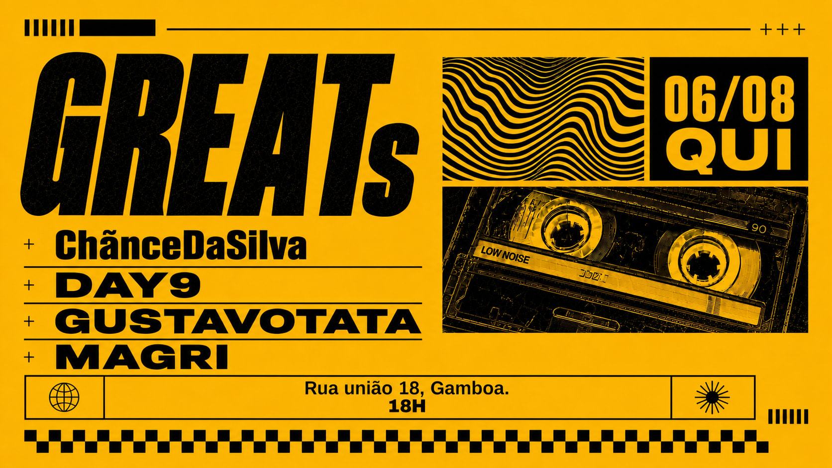 Greats No Baiúca | Qui 06/08