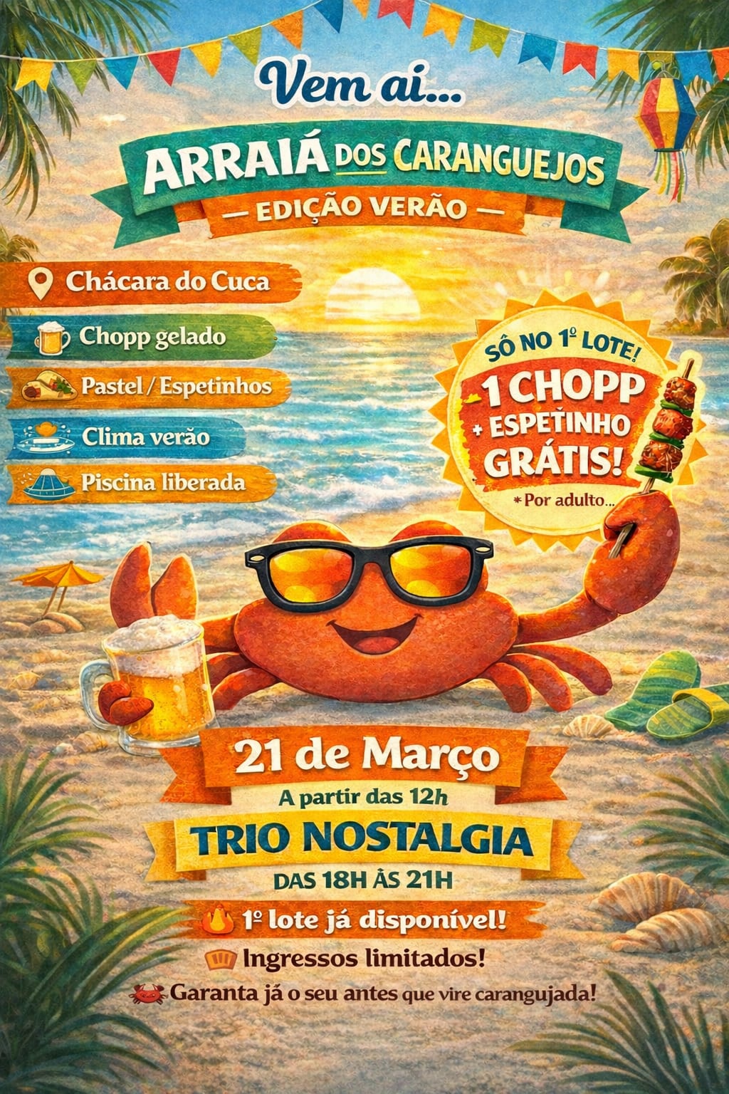 Arraia Dos Caranguejoss - Edição Verão