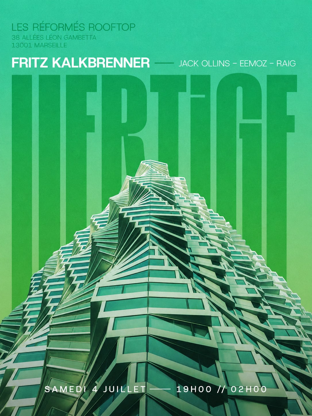 Vertige IV - Rooftop Les Réformés Invite Fritz Kalkbrenner