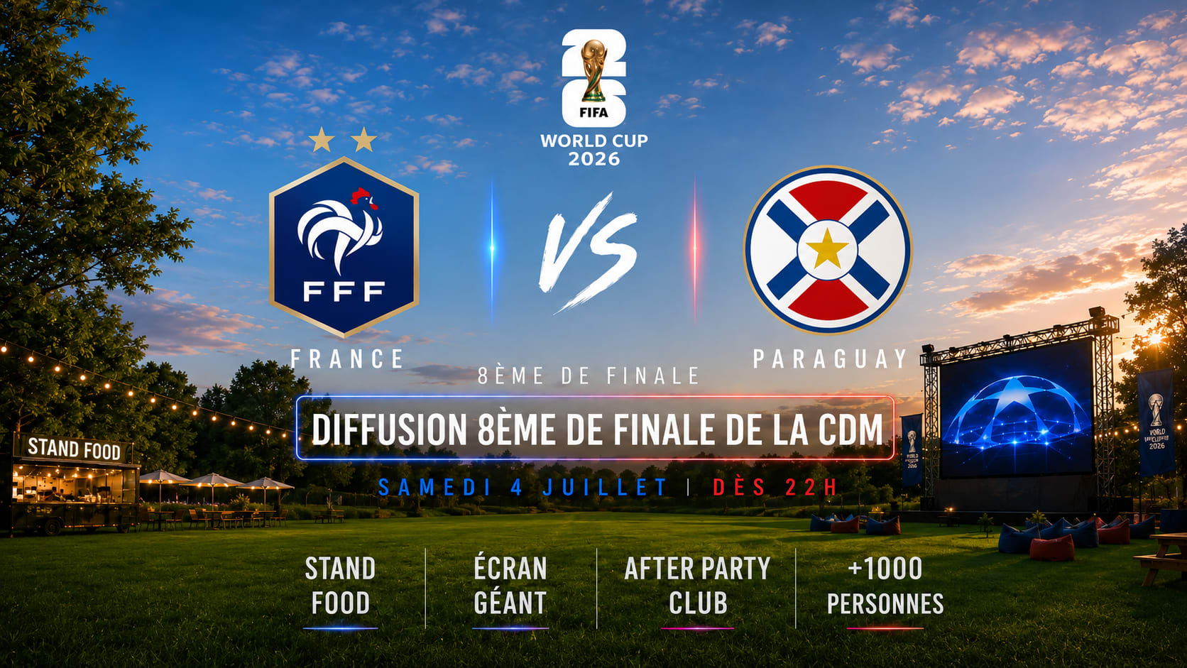 Diffusion France Vs Paraguay - 04/07