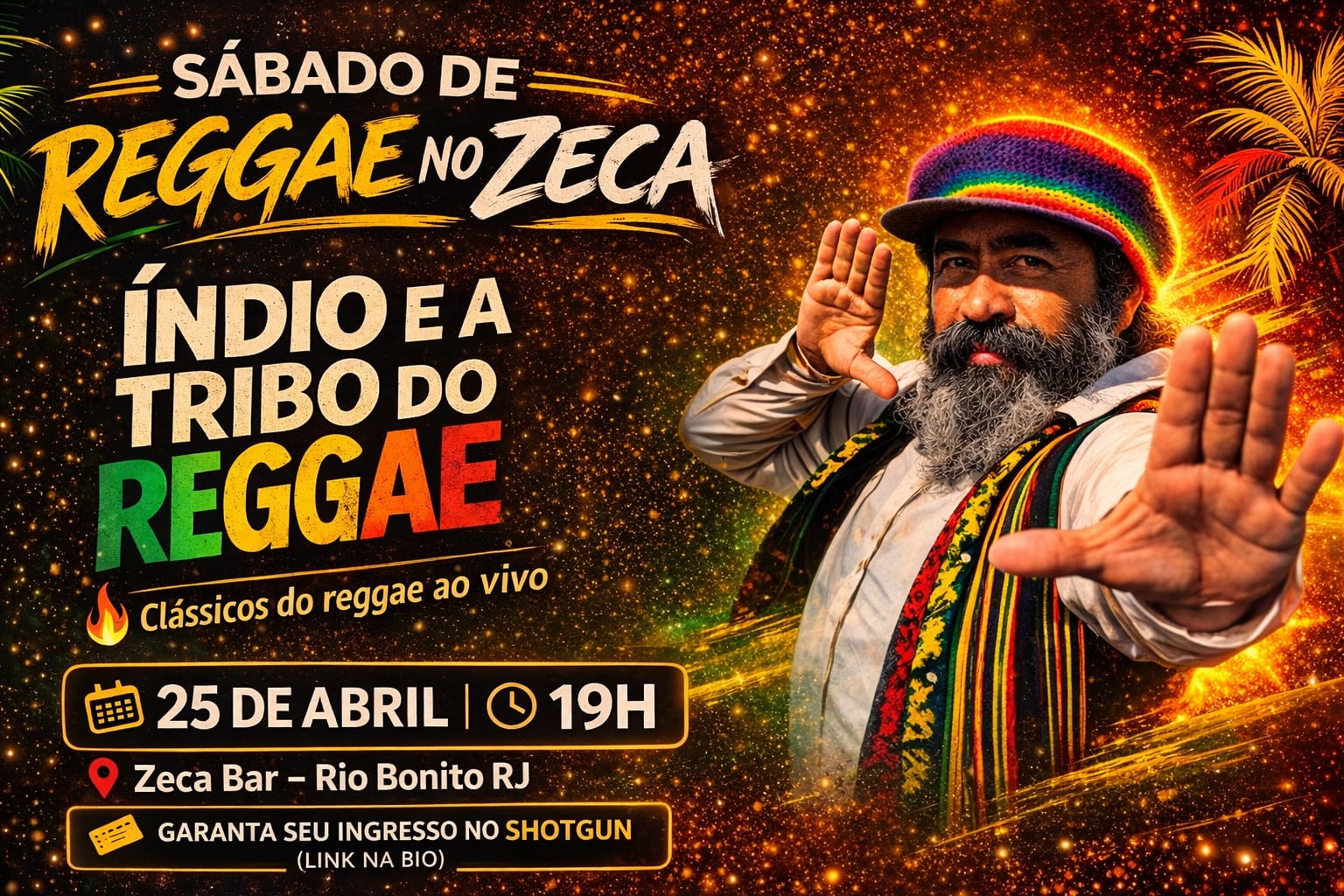 Sábado De Reggae: Indio E A Tribo Do Reggae