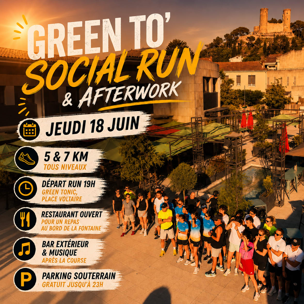 Green To' Sunset Run & Afterwork